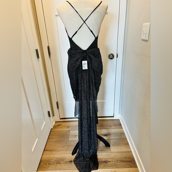 Tracy Glitter Bow Mini Party Dress - Picture 7 of 7